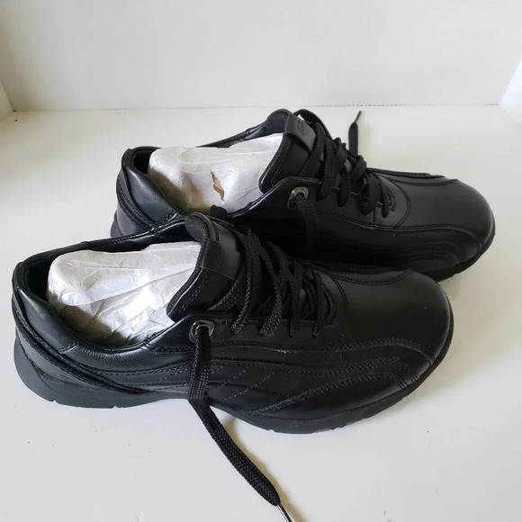 Skechers Relaxed Step Mens Black Leather Lace-up Shoes,9.5  US. - Picture 4 of 9